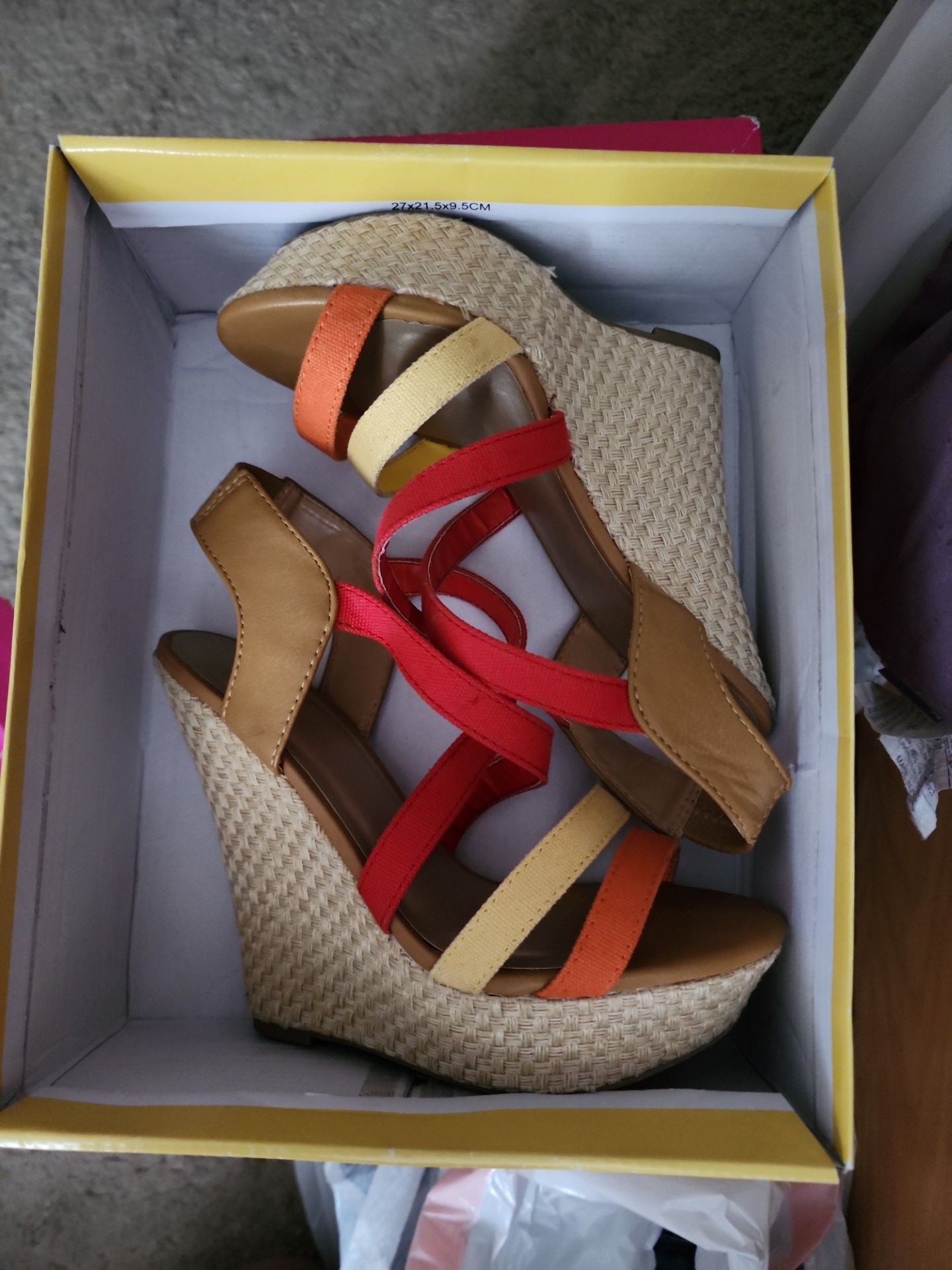 Orange Yellow & Red Wedges