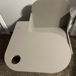 Children's Chair Desk with attached Storage Bin & Cup Holder. Ideal for Drawing, Painting or Eating.