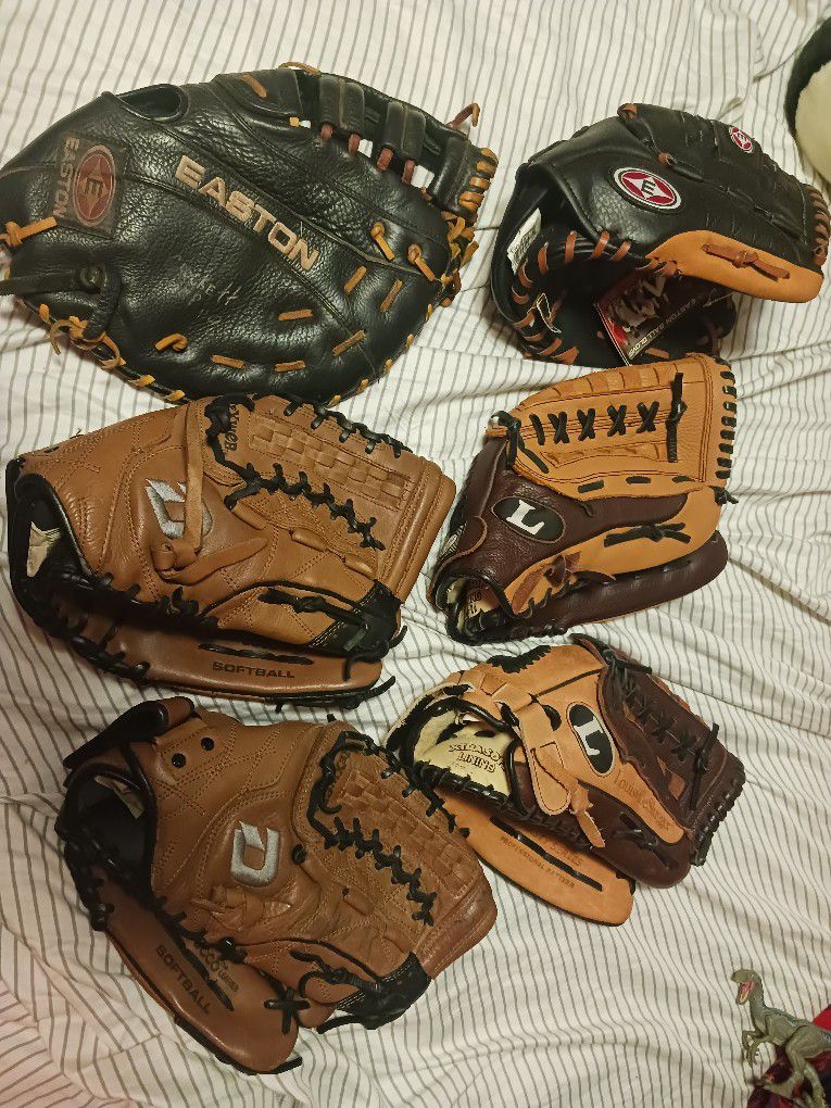 Lots Of Baseball Gloves For Sale