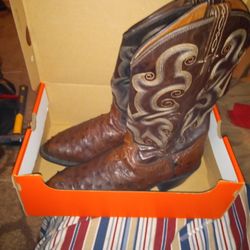 Tony Lama Ostrich Skin Boots Size 11