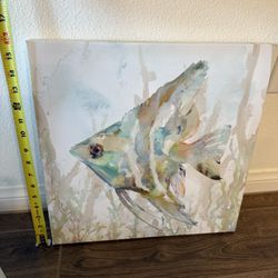 Fish Canvas Artwork Painting Like New