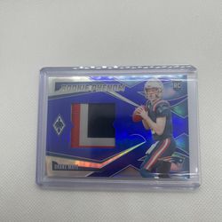 2024 Panini Phoenix Rookie Phenom Jersey Patch Drake Maye Blue /49 #RPJ-JME