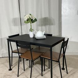 Compact Ikea Kitchen Dining Table & 4 Chairs PERFECT FOR SMALL PLACE
