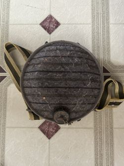 Antique Old Crossbody Water Bottle Jug 