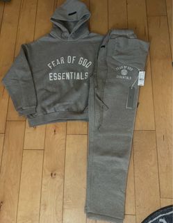 Fear of God Essentials Grey Sweatsuit Set