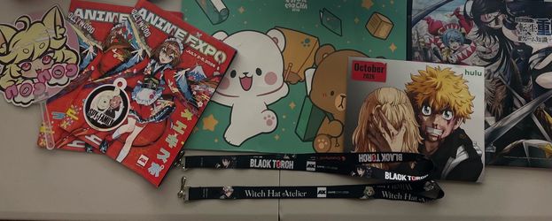 9-Piece Anime Expo Exclusive Merch Lot