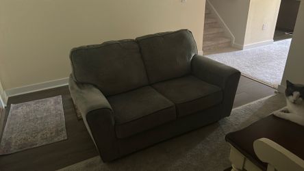 Love seat couch gray