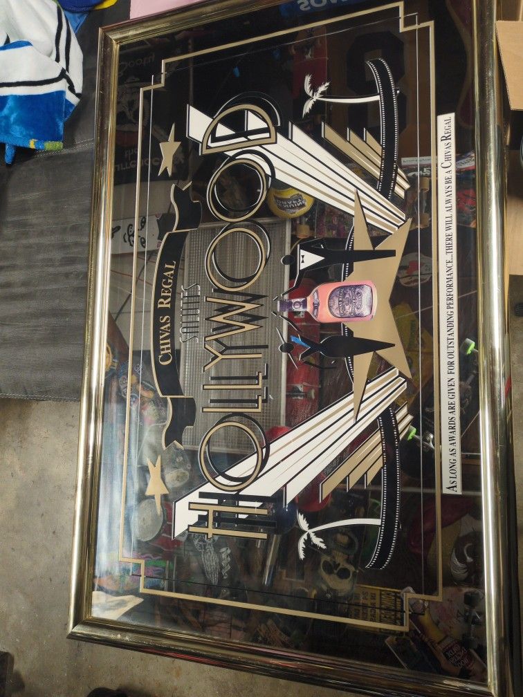Chivas Regal Scotch Hollywood Mirror Sign
