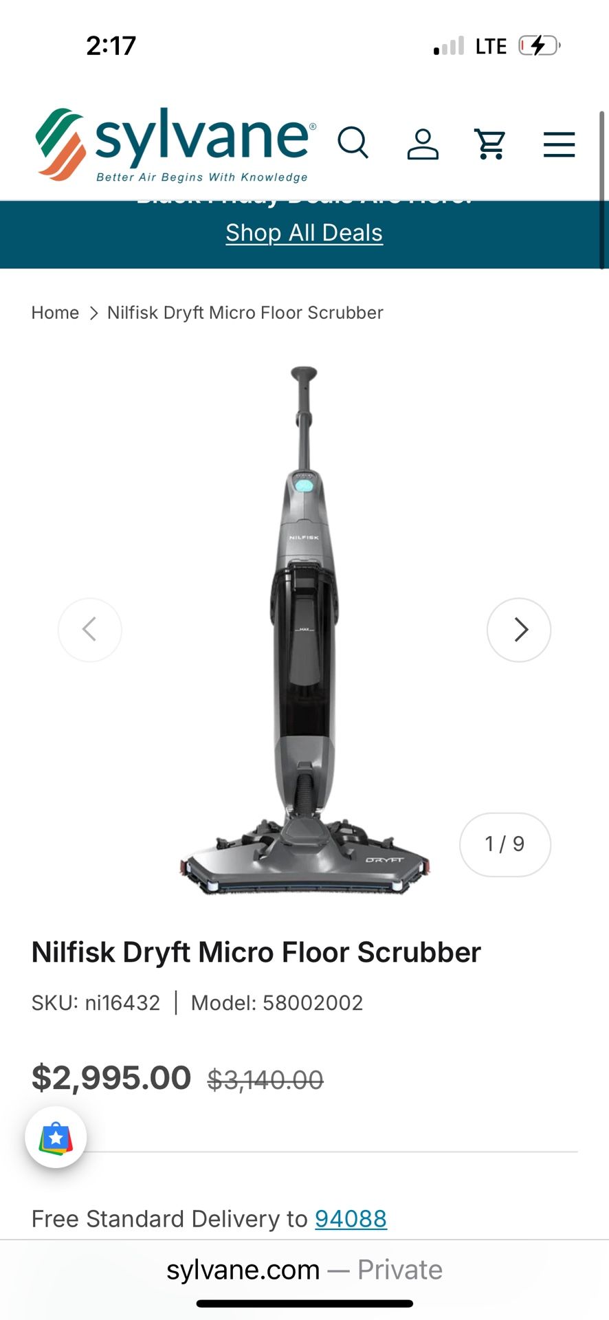 Nilfisk Dryft Micro Floor Scrubber 