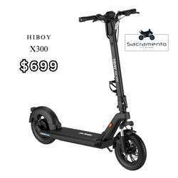 New Electric Scooter For Sale In Sacramento! Hiboy X300 – Big wheels, 23 MPH, 37-mile range, turn signals & more – Only $699 at Sacramento ATV Motors!