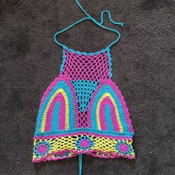 Crochet Colorful Top