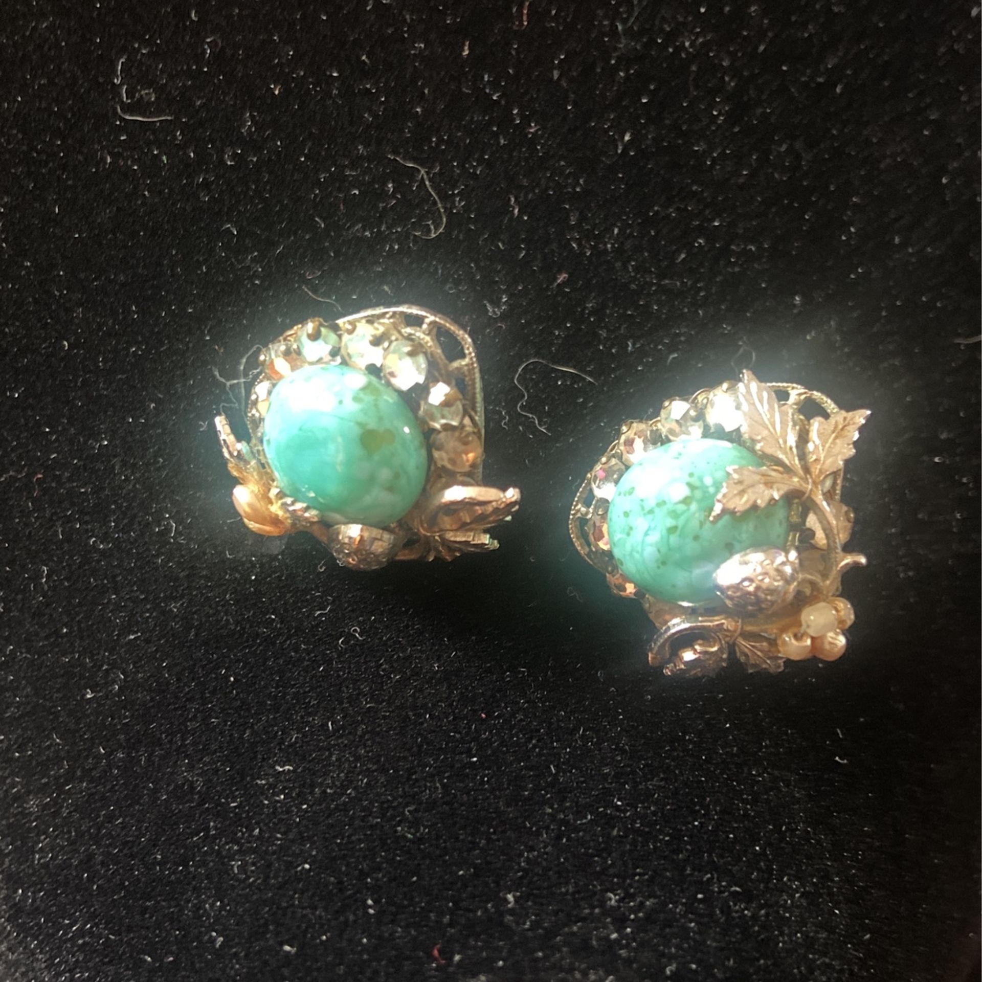 Turquoises Clip on earrings