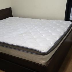 Spring Mattress And Bed Frame Queen