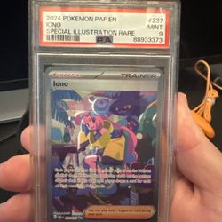 Pokemon PSA 9 Iono Special Illustration Rare 