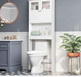New Bathroom Over Toilet Storage Cabinet!!