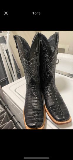 TANNER MARK MEN'S LUFKIN WESTERN BOOTS - BROAD SQUARE TOE size 13