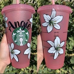 Custom Starbucks Glitter Tumbler Cup