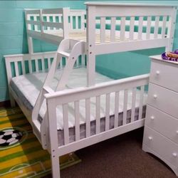 Brand New Twin Over Full Bunk Bed 