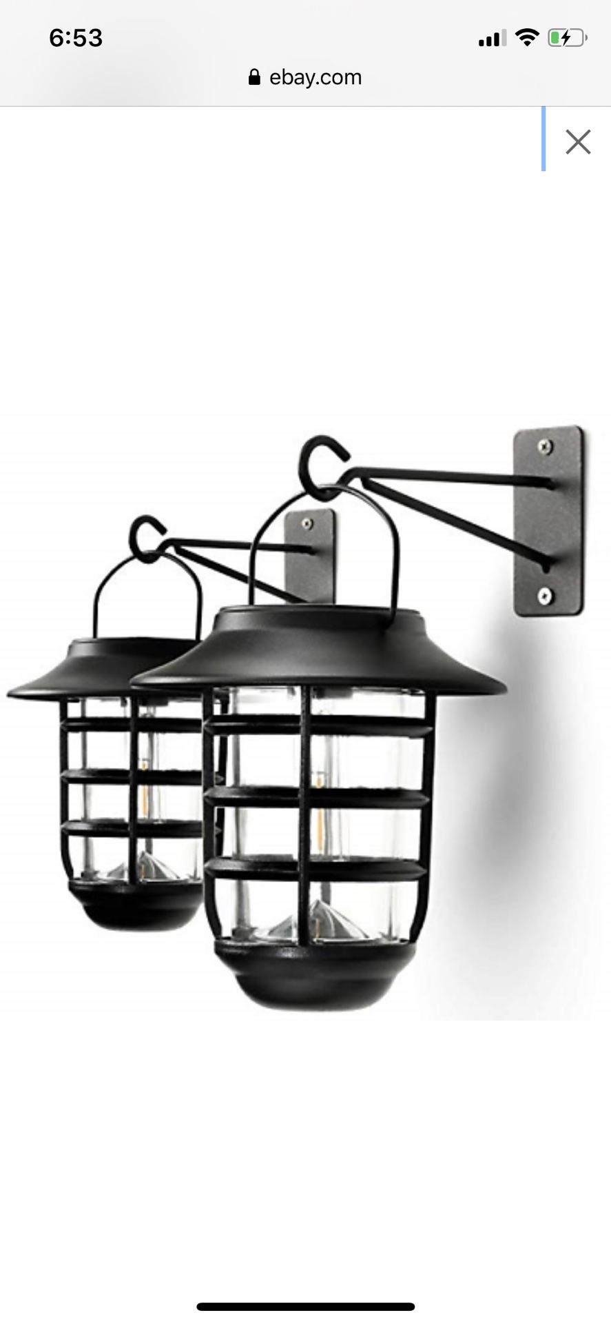 Solar Wall Mounted Light 2pc