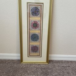 4 Flowers Framed Art