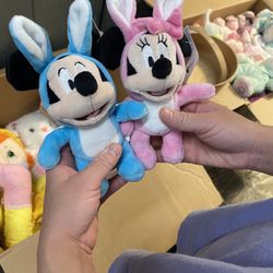 Disney Mickey And Minnie Easter Plush 