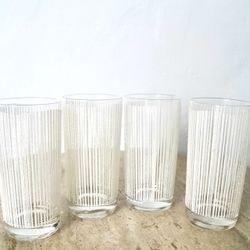 1960’s Mid Century Modern Highball Georges Briard Barware Glasses 