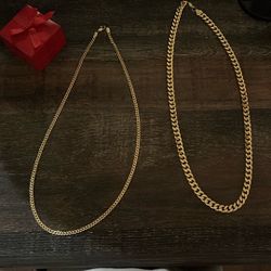 Gold Filled Chains With Gift Box Included 