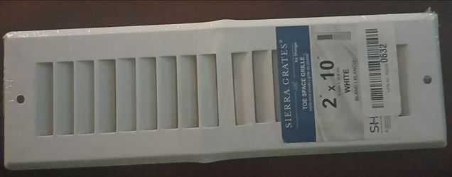White finish vent cover