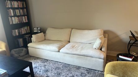 7ft  beige couch