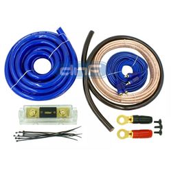 DNF 6000W 0 GAUGE BLUE AMP AMPLIFIER INSTALL WIRING POWER KIT