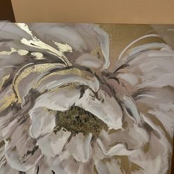 Gold Wall Art And Mirror 