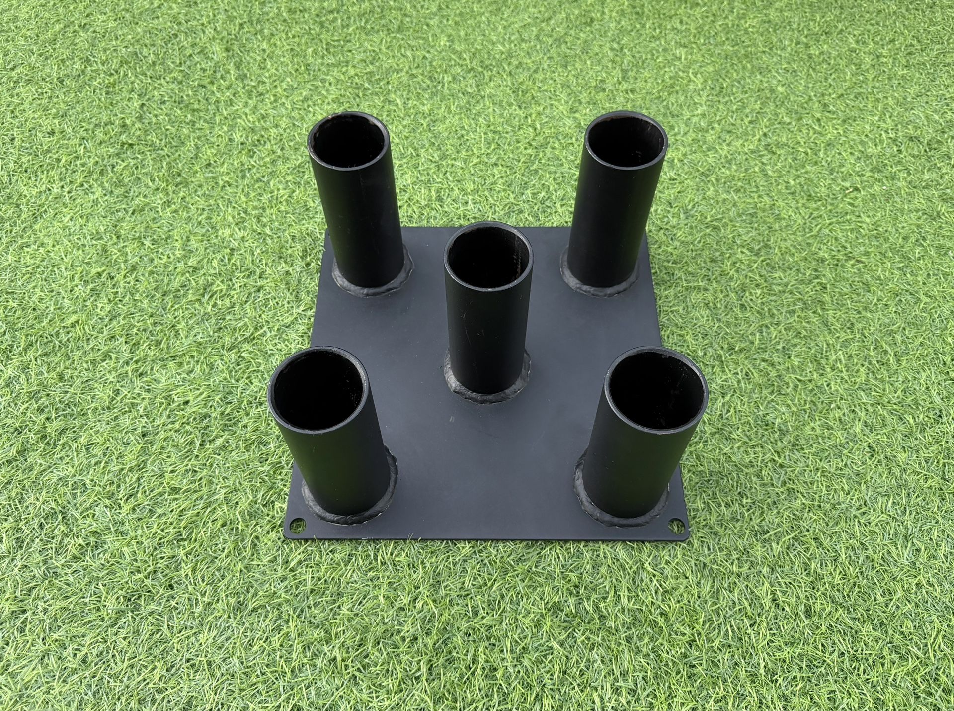 Heavy-Duty Vertical Barbell Storage Rack – 5-Bar Holder for Home or Commercial Gym