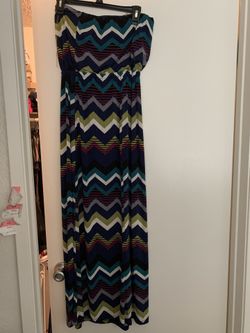 Strapless maxi dress size small