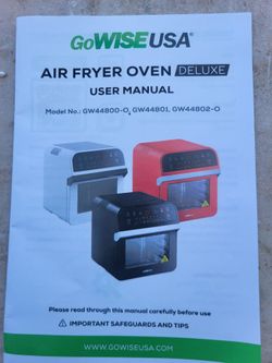 GoWISEUSA Air Fryer Oven Deluxe model # GW44800-0: ACCESSORIES