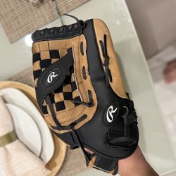 Rawlings 14” Softball Glove – Basket Web – Black & Tan – Great Condition 