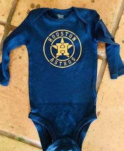Houston astros baby onesie