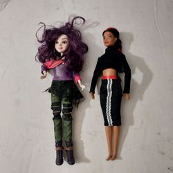 Disney Descendants Mal and Barbie Doll Lot