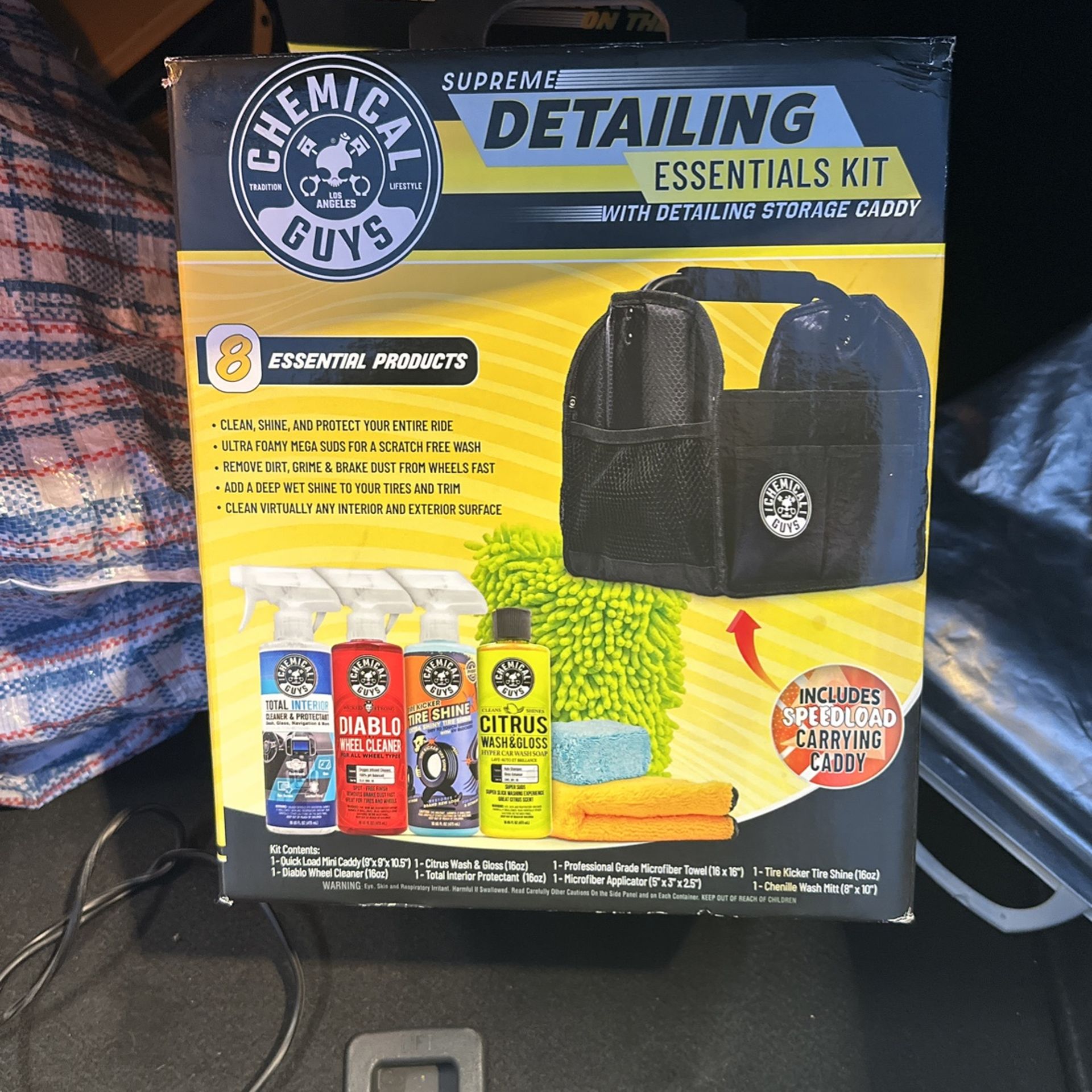 Supreme Detailing Car Cleaning Kit With Storage Caddy