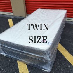 NEW TWIN SIZE SET MATTRESS AND BOX SPRING-2PC