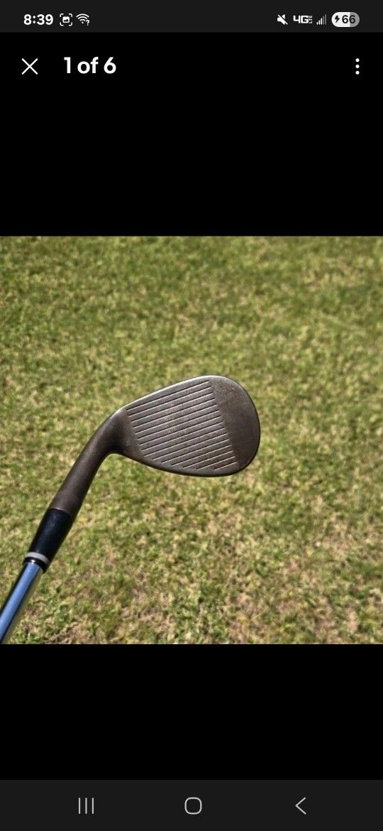 Raw Callaway V Forged 54* Degree Wedge Steel Wedge Flex Shaft RH