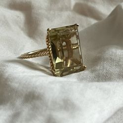 18k Gold Custom Made Vintage ‘60s Cocktail Statement Ring