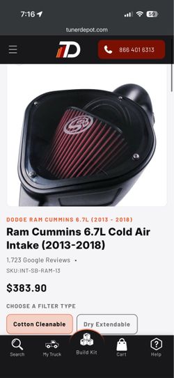 13-18 Ram 2500 Cold Air Intake