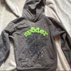 Grey sp5der hoodie