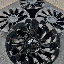 Tesla Model 3 Uberturbine Performance 20” Gloss Black Wheels Rims Rines 
