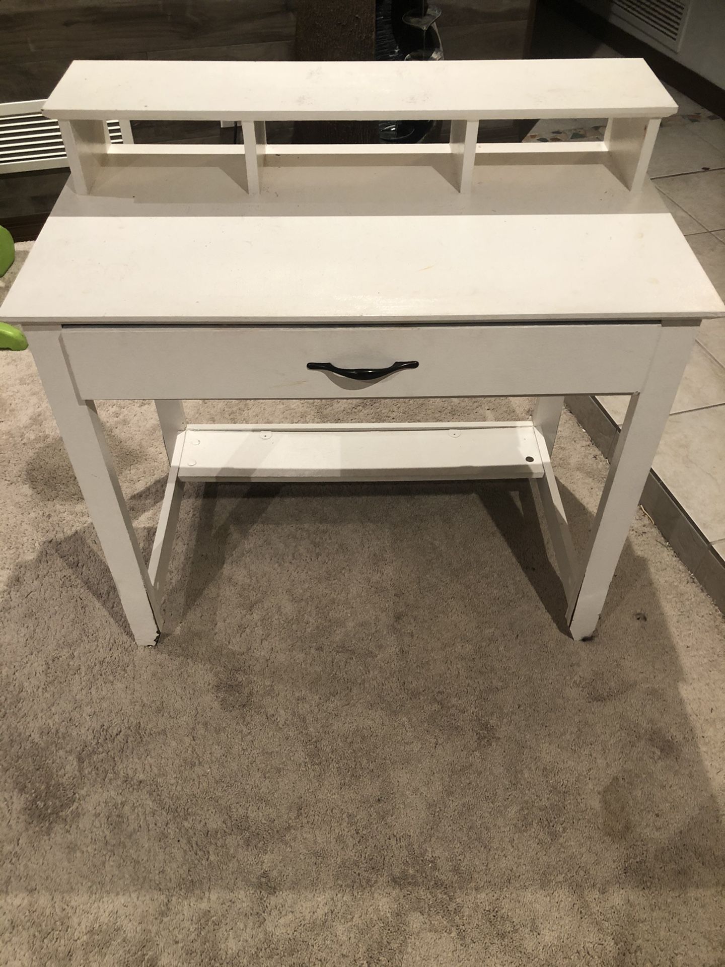 Wood vanity (Painted white)