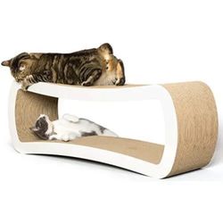 Brand New Pet Fusion Jumbo Cat Scratcher Lounge (White) 39x11x14inch