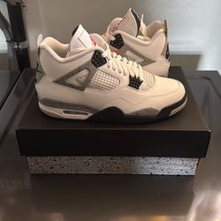 Brand New White Cement AJ4 (sz10.5)