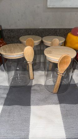 16oz overnight oat containers w spoons