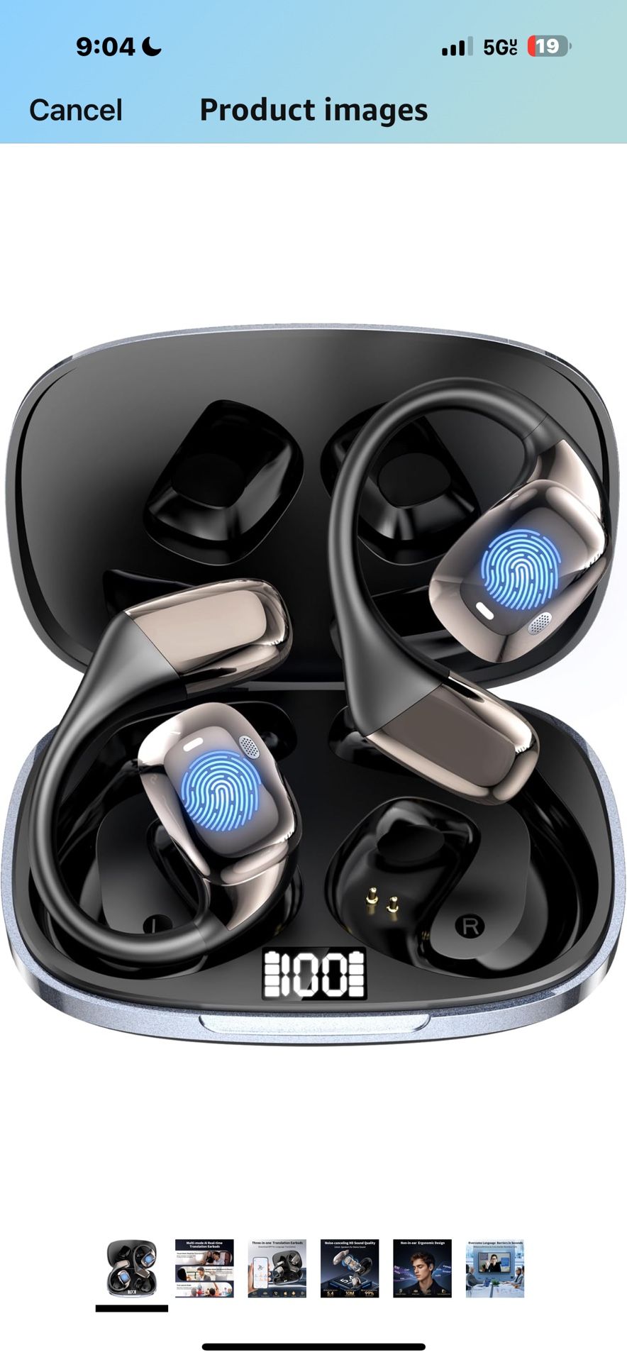 Translation Earphone - 144 Languages And Accents, Real-time Language Translation, Wireless Connection, For IOS And Android, Perfect For Travel And Bus