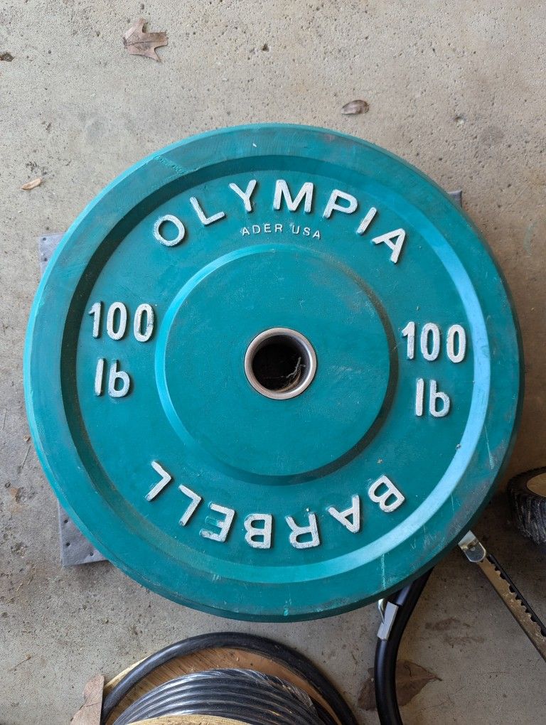 Olympic Bumper Plates - 100 Lbs